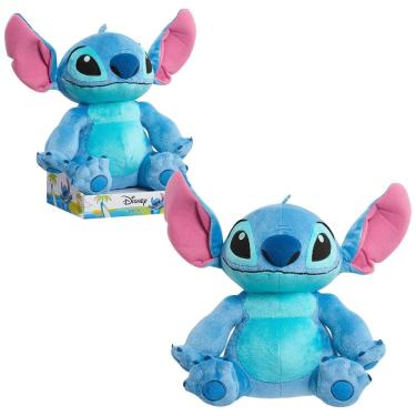 Imagem de Pelúcia Stitch 27 cm de Altura com Tecidos Plush Super Macios para Crianças Acima de 2 Anos, Disney, Azul