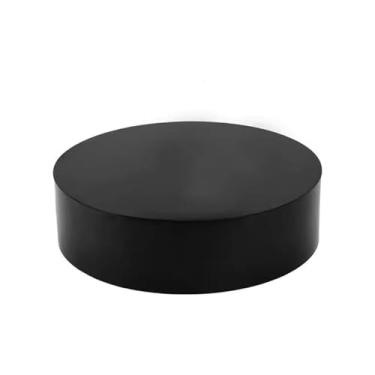Imagem de Suporte de exibição de cilindro redondo preto - pedestal de 80 x 15 cm para lojas de roupas, casamentos, festas, colecionáveis e adereços - Plataforma de base versátil para apresentações elegantes
