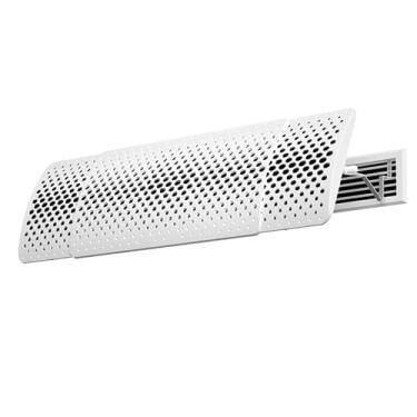 Imagem de Defletor de ar condicionado retrátil ajustável, comprimento de 61 a 104 cm, ângulo de 180°, defletores de para-brisa anti-sopro direto, controle de direção do vento montado na parede, 74-105 cm