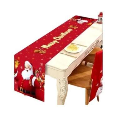Imagem de Caminho De Mesa De Natal Papai Noel 2025 Decorações De Natal Bandeira 