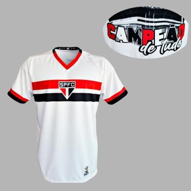 Imagem de Camisa Camiseta do São Paulo SPFC Campeão de Tudo Oficial-Masculino