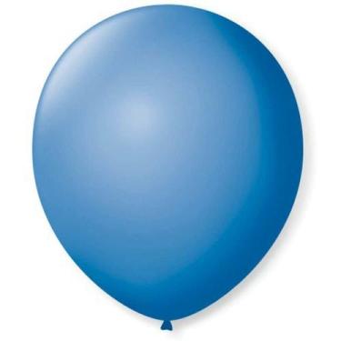 Imagem de Balão p/Decoração Redondo N.09 Azul Turquesa 50un São Roque - SAO ROQU