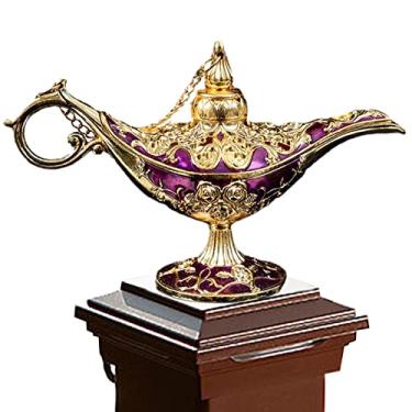 Lâmpada Aladim - Vintage Legend Aladdin Magic Light - Lâmpada mágica  vintage Decor, pote Aladdin e presente delicado para festa/aniversário chen