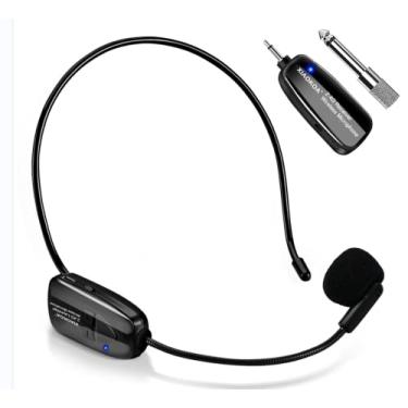 Imagem de Microfone Sem Fio 2.4G, Transmissão Sem Fio de 50m, Carregamento USB, Adequado para Palestrante/Equipamentos de áudio/Sistemas PA
