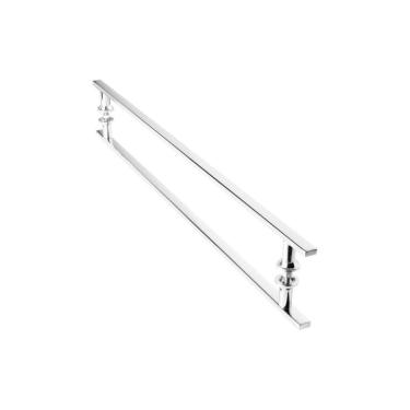 Imagem de Puxador Para Porta De Correr Vidro Madeira Inox 70cm MS FS
