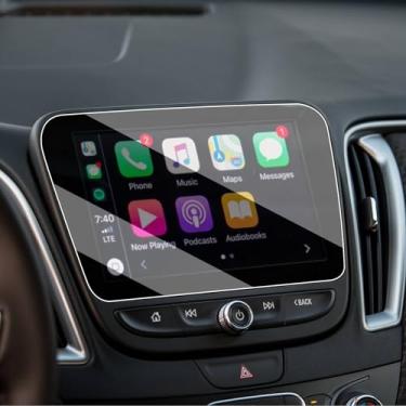 Imagem de TTCR-II Película protetora de tela para tela de navegação para Chevrolet Malibu 2019-2021, película de vidro temperado anti-explosão Entertainment LCD de 8 polegadas