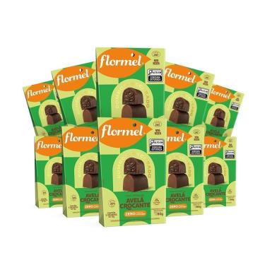 Imagem de Kit Pouch Flormel Bombom Recheado C/ Creme Avelã Crocante 60G c/ 10 Unidades-Unissex