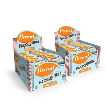 Imagem de Kit Paçoca Flormel Zero Açúcar 2 Caixas Com 24 Unidades-Unissex