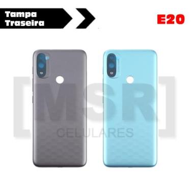 Imagem de Tampa traseira ORIGINAL celular MOTOROLA modelo E20, CINZA