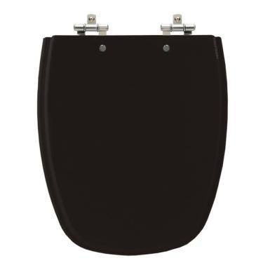 Imagem de Assento Laqueado Monte Carlo Ébano  Preto  Tampa Vaso Deca