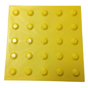 Imagem de Piso Tátil PVC Alerta Argamassado - Argatátil 10mm - 10 Peças - TB Sol