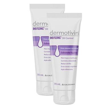 Imagem de Kit 2 Dermotivin Benzac Oil Control Sabonete Líquido 70ml