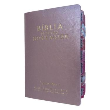 Imagem de Biblia Joyce Meyer Rosa de estudos com abas adesivas - CENTRAL