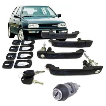 Imagem de Kit 5 Peças Maçaneta Externa Porta Golf 93 94 95 96 97 98    - SHALOMC