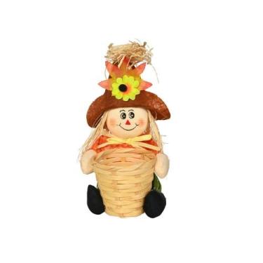 Imagem de Decoração Festa Junina Espantalho Paglia Cesto 1Peça 29X12CM - Wincy A