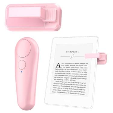 Imagem de UNIBITRI Virador de página de controle remoto RF para Kindle Paperwhite Kobo eReaders, virador de página remoto para celular, iPad, iOS, tablets Android, para ler romances, tirar acessórios, rosa