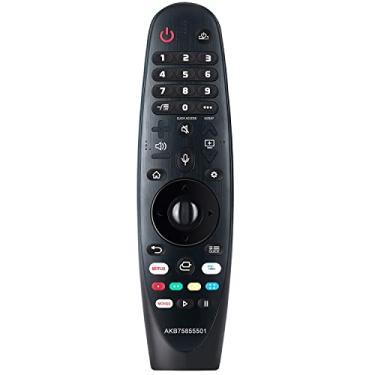 Imagem de AKB75855501 MR20GA Controle remoto de substituição de voz aplicável para LG TV 43UN7300PUF 70UN7070PUA 70UN7370PUB 43UN7300PUC 65UN6950ZUA 75UN6970PUD 43UN7300AUD 75UN8000PUD B 43UN7 300PUD