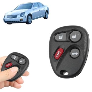 Imagem de Boxonly Substituição do controle remoto de entrada sem chave de 315 MHz – Compatível com Cadillac CTS (2003 2004 2005 2006 2007) – FCC ID: L2C0005T – Pacote com 1 – Inclui chip e bateria – Preto