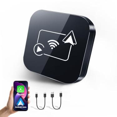Imagem de Adaptador Carplay sem fio AI Box para OEM com fio Carplay/Android Conexão automática para conexão sem fio Plug and Play Dongle Magic Box para modelo de carro 2016+ e iPhone IOS 10+
