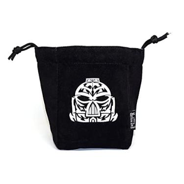 Imagem de Bolsa grande reversível de microfibra para dados – automóvel e comporta mais de 250 dados poliédricos com cordão – vários designs disponíveis (capacete)