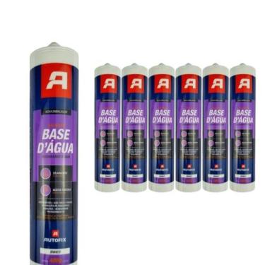 Imagem de Kit 6 Silicone Branco Base Da Água Autofix, Único