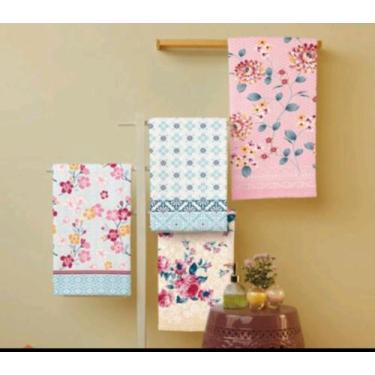 Imagem de Toalha felpuda Lepper 3 pçs 75cm x 1,50cm, Florada
