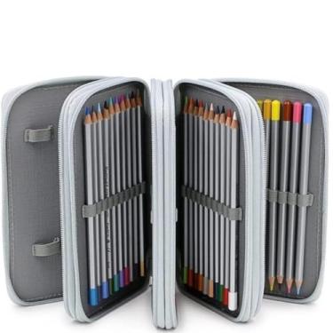 Imagem de Estojo Escolar/Estojo Box/Estojo De Lápis De Quatro Camadas Com 72 Furos De Cor/Material Escolar/Papela