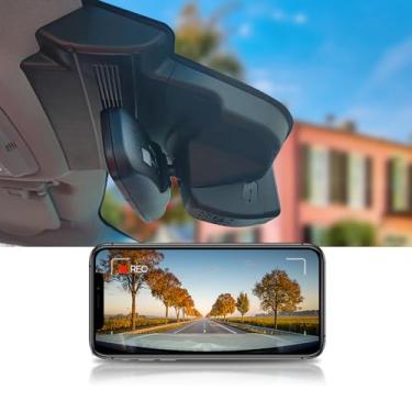 Imagem de Fitcamx Câmera veicular 4K adequada para Lincoln Nautilus 2024-2026 Reserve Premiere Black Label (HD2-6621), visual OEM, vídeo UHD 2160P, WiFi e aplicativo integrados, gravação em loop, sensor G, Plug