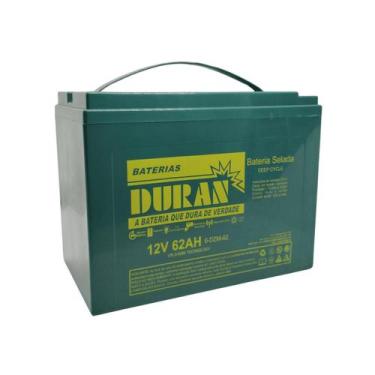 Imagem de Bateria Estacionária Duran 62ah 12v VRLA AGM Ciclo Profundo Cadeira de