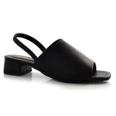 Imagem de Sandália com Salto Bloco Feminina Cazzualen 68113, Preto, 36