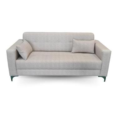 Imagem de Sofá  Gianni Tecido Acquablock Pé Aço Cromado  180cm - 4R Estofados, L