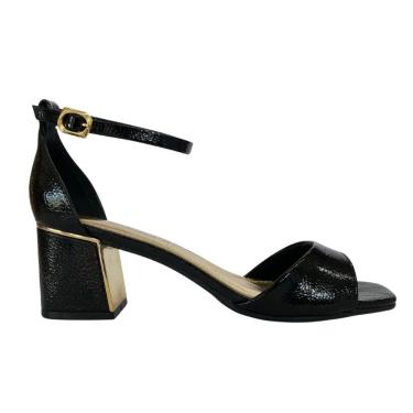 Imagem de Sandália Ramarim 2539202 Feminino preto saltinho casual