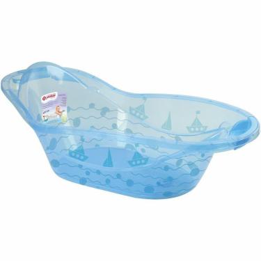 Imagem de Banheira Infantil Barquinhos 23L Azul