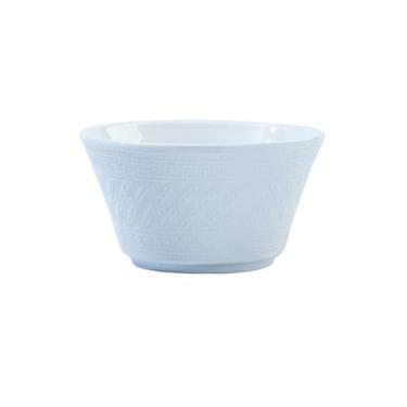 Imagem de Conjunto de pratos brancos puros domésticos de cerâmica personalidade-1 tigela de 15 cm