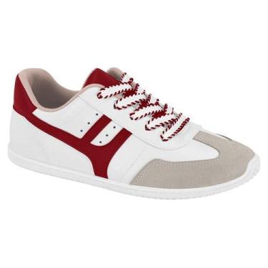 Imagem de Tênis Feminino Moleca Casual Esportivo Confortável, Branco, 36