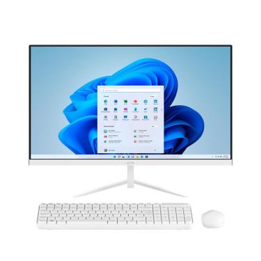Imagem de Computador All in One 23,8” Multilaser UB843 FHD Windows 11 Core i3 8GB RAM SSD 256GB Branco