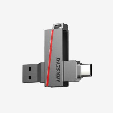 Imagem de Pen Drive Hiksemi Dual Slim 32GB USB-A E USB-C Leitura 30MB/s-150MB/s 