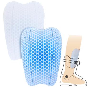 Imagem de Shupakul 2 almofadas de gel de protetores de esqui, 15 x 10 cm, almofadas de snowboard para caneleiras de esqui reutilizáveis para forro de botas de esqui, reduzindo a pressão