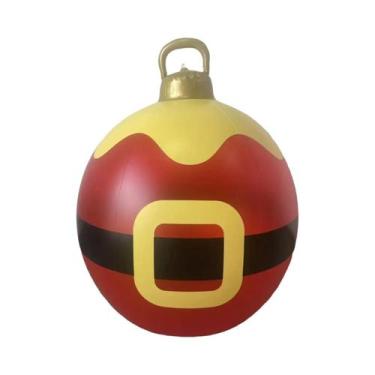 Imagem de Bola Inflável de Natal Gigante (60cm) - Decoração para Árvore de Natal