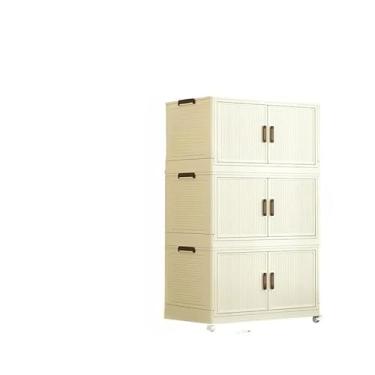 Imagem de Prateleira Armário Nicho Organizador Estante Escritório Casa Vertical Leve Plastico 5 Compartimentos(40cm(leitebranco 3camadas))