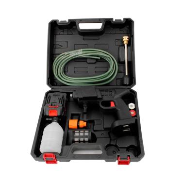 Imagem de Lavadora Portátil de Alta Pressão 48V, Sem Fio, com Maleta, Bateria Recarregável, Mangueira 5m, Bivolt, Kit Completo para Limpeza Doméstica
