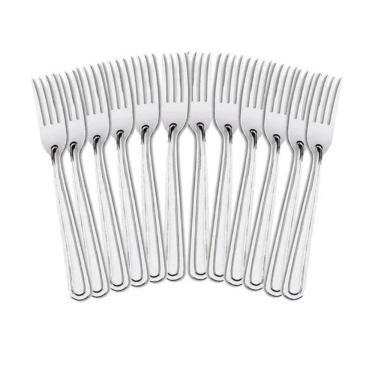 Imagem de Kit 12 Garfos De Mesa Premium Aço Inox Restaurante Buffet Casamento Cozinha Refeições