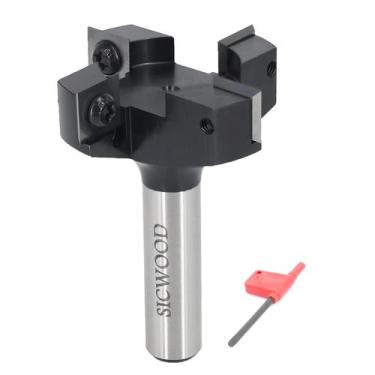 Imagem de Broca de roteador de achatamento de placas SICWOOD, haste de 1/2", diâ