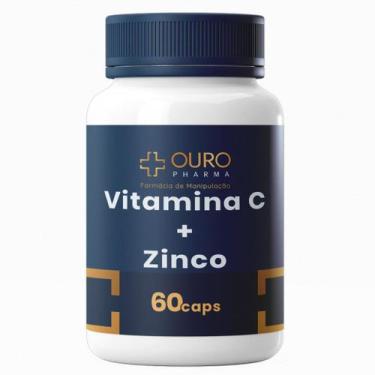 Imagem de Vitamina C 500mg + Zinco Quelato 30mg Imunidade - Ouro Pharma, 60 Cáps