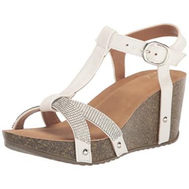 Imagem de YOKI Sandália rasteira feminina Wedges, Branco, 40