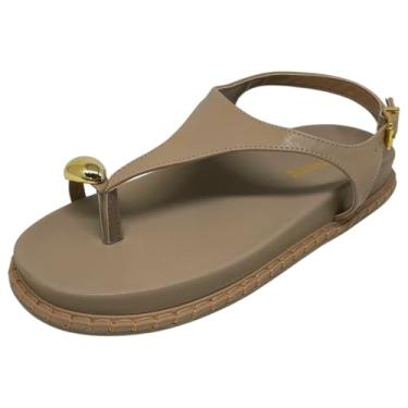 Imagem de Sandália Feminina Papete Conforto Tiras Largas Anatômico