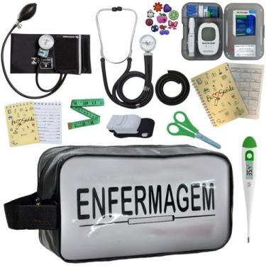 Imagem de Kit Enfermagem Completo Top + Medidor Glicose  - PREMIUM, P.A. MED, IN