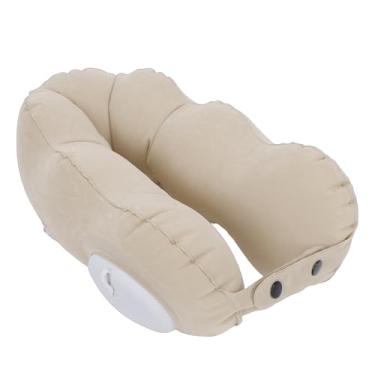 Imagem de Depisuta Almofada de Pescoço de Viagem, Almofada de Suporte de Pescoço Inflável Com Flocagem de PVC à Prova de água e Espuma de Memória de Recuperação Lenta para Casa de Escritório de (para mulheres)