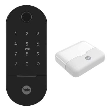 Imagem de Fechadura Digital Embutir Wi-fi App Biometria Preto - Yale