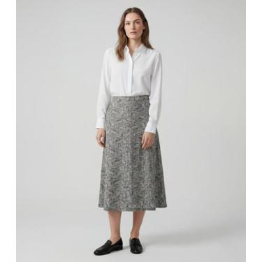 Imagem de Saia Midi Com Recorte Nas Costas Infinita Cor Bege, G, Bege